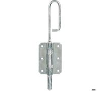 Verrou baïonnette zingué blanc - 300 mm - Jardinier massard