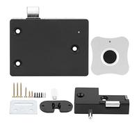 Verrou Cabinet Empreinte Digitale, Alliage Aluminium, Petit Format Fleur - Ouverture Rapide, Reconnaissance Biometrique 360°, Usage Professionnel (Panneau en alliage d'aluminium en forme de fleur