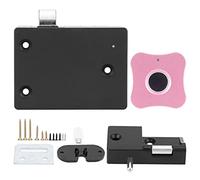 Verrou Cabinet Empreinte Digitale, Alliage Aluminium, Petit Format Fleur - Ouverture Rapide, Reconnaissance Biometrique 360°, Usage Professionnel (Panneau en alliage d'aluminium en forme de fleur