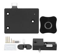 Verrou Cabinet Empreinte Digitale, Alliage Aluminium, Petit Format Fleur - Ouverture Rapide, Reconnaissance Biometrique 360°, Usage Professionnel (Panneau en alliage d'aluminium en forme de fleur