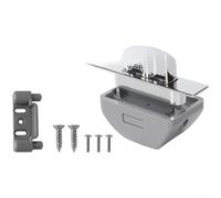 Verrou carré à bouton-poussoir avec alliage de zinc et ABS pour porte d'armoire de camping-car, mécanisme de verrouillage à pression rapide, gain de place, adapté pour divers placards et compartiments