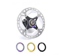Verrou central de frein à disque pour écrou et couvercle pour roues Campagnolo CP, filetage M34 x 0,75 en alliage pour rotor adaptateur avec rainure symétrique, pour BBT-9 (noir)