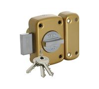 Verrou CITY 150 à bouton cylindre de 45mm s'entrouvrant - - 11250451.5