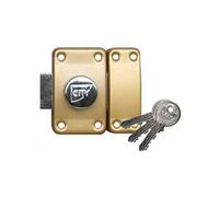 Verrou ISEO City 25 à bouton - Cylindre 30 mm - Sur variure NV 05 - 10020301.5 G