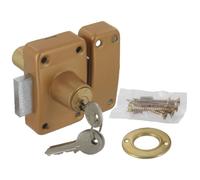Verrou CITY 26 à double entrée gâche huisserie bois cylindre de 40 mm ISEO 10022401
