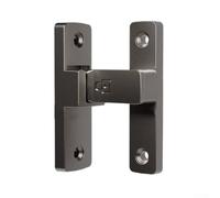 Verrou coulissant à angle droit à 90 degrés pour fenêtres et portes en alliage de zinc pour une sécurité facile (gris)