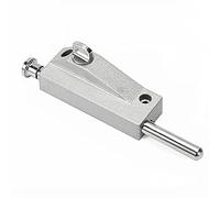 Verrou coulissant en alliage de zinc for porte - Verrou encastré robuste for la sécurité et la confidentialité des portes en bois et composites(Silver)