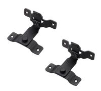 Verrou coulissant, pêne, lot de 2, grand format, loquet à glissière 90°, style vintage, for portes fenêtres et d'armoires, avec quincaillerie(Black)