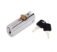 Verrou coulissant pour armoire avec construction en alliage de zinc et 2 clés pour une sécurité accrue sur plusieurs types de meubles (A)