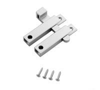 Verrou coulissant pour portes et armoires fabriqué en alliage d'aluminium durable offrant une sécurité fiable et une performance stable (gris)