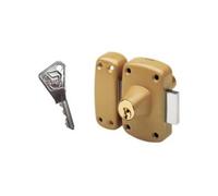 Verrou double entrée CYCLOP pêne de longueur 110 mm cylindre de 40 mm bronze VACHETTE 16242000