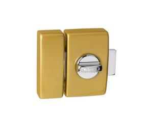 Verrou D6 ABUS cylindre-bouton bronze avec cales - 45mm