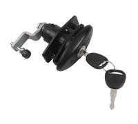 Verrou d'armoire de camping-car avec 2 clés, loquet de tiroir en alliage de zinc pour porte de cabine de camping-car, noir