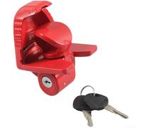 Verrou d'attelage de remorque robuste pour camion de remorquage, verrou antivol avec clés, convient à une boule de 4,5 cm, 5,1 cm et 7,1 cm, connecteur de remorquage en alliage d'aluminium (rouge)