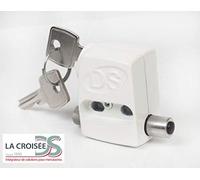 Verrou semi automatique - pour baie coulissante -2590 - blanc LA CROISÉE DS