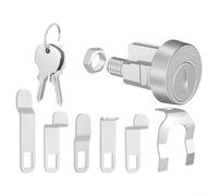 Verrou de boîte aux lettres de rechange pour serrure de garde-robe L1172C avec 2 clés en alliage de zinc et languettes de verrouillage pour une meilleure protection de boîte aux lettres (1 lot)