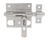Verrou de box à cadenas AFBAT - Acier inox brossé - Niveau de sécurité 6 - 5 goupilles