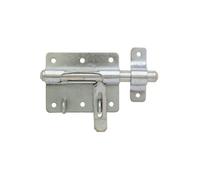 Verrou de box - Acier Zingué - LS 10 - Couleur Gris - Axe 10 mm - Avec clé