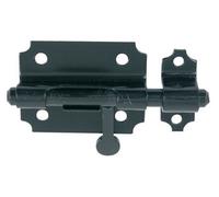 Verrou de box bouton poire diamètre 12mm zingué noir - - 9520223