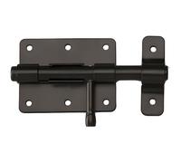 Verrou de box noir - DIAMETRE - Ø 16, FINITION - Mat - Encastrée - Standard - 2 entrées - Européen