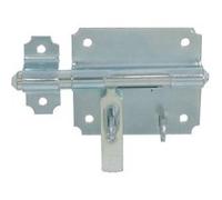 Verrou de box porte cadenas 16 mm zingué blanc - JARDINIER MASSARD - M-499163