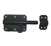 Verrou de box porte cadenas acier prépeint, H.70 x L.120 x P.20 mm