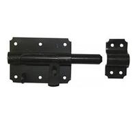 Verrou de box porte cadenas acier prépeint, H.70 x L.140 x P.24 mm