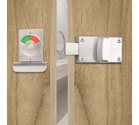 Verrou de cabine de toilette en alliage d'aluminium avec indicateur d'engagement vide, boulon indicateur d'intimité de salle de bain et boulon de porte de WC, serrure de porte de toilettes publiques