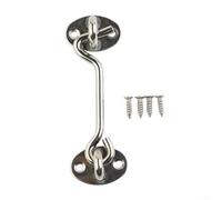 Verrou de cabine en acier inoxydable avec support silencieux pour abri de jardin, garage, serre, porte agricole (25,4 cm)