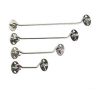 Verrou de cabine en acier inoxydable avec support silencieux pour abri de jardin, garage, serre, porte agricole (15,2 cm)