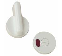 Verrou de cabine - rond - pour porte à recouvrement - gris - 840.10 NORMBAU
