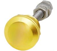 Verrou de capot en alliage d'aluminium de 22 mm à dégagement rapide avec tige en acier inoxydable pour une solution de sécurité compacte et légère pour capot de voiture (doré)