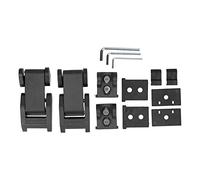 Verrou de Capot en Alliage d'Aluminium, Kit de Loquet de Serrure Noir pour et Gladiator, Durable et Résistant à la Rouille - Installation Facile, Réduction des