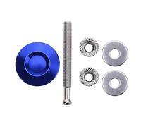 Verrou de Capot Ensemble de fixations universelles à bouton-poussoir à dégagement rapide pour pare-choc avant de voiture de course, goupille de verrouillage Serrure de Capot(Blue 25mm)