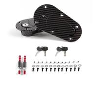 Verrou de Capot Kit de montage universel pour capot de voiture de course, avec goupille, loquet de capot, remontage avec clés, accessoires de voiture Serrure de Capot(Carbon Fiber W lock)
