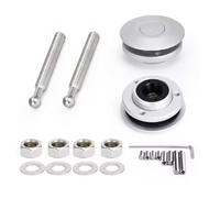 Verrou De Capot Moteur Kit de 2 goupilles de verrouillage de capot universelles à bouton-poussoir de 62 mm, 2,4 pouces, loquet rapide en alliage Verrou de Capot(Silver)
