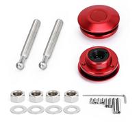 Verrou De Capot Moteur Kit de clips de verrouillage universels pour capot, 2,4" 62 mm, 4 couleurs, bouton-poussoir, billettes, LZ-HP31 Serrure de Capot(RED)