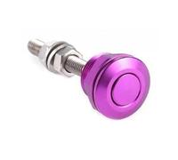 Verrou De Capot Moteur Kit de goupilles de capot universelles de 22 mm, bouton-poussoir en aluminium, loquet à dégagement rapide pour pare-chocs, clip de verrouillage Verrou de Capot(Purple)