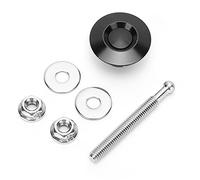 Verrou de Capot Universel 30mm, Bouton - Poussoir, Aluminium Noir - Libération Rapide, Durable et Polyvalent pour Voiture (Noire)