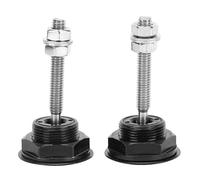 Verrou de capot universel à goupille de capot, 2 loquets à bouton-poussoir à dégagement rapide, alliage d'aluminium usiné CNC avec vis en fer, verrouillage de pare-chocs (32mm)