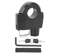 Verrou de casque de moto, crochet de sécurité antivol en métal robuste avec 2 clés, ajustement universel pour la plupart des vélos tout-terrain, support de guidon