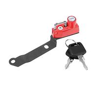 Verrou de casque de sécurité antivol en alliage d'aluminium, adapté à la Modification de moto MT25 MT03 YZF R25 R3 2014 - 2019 (Rouge)