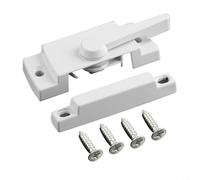 Verrou de châssis coulissant en alliage de zinc avec glissière verticale pour une fixation sûre sur les fenêtres en vinyle (gauche)