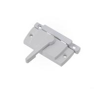 Verrou de châssis en alliage de zinc pour glissement vertical, loquet Fitch blanc avec clous anti-soulèvement, loquet sécurisé à came pour châssis en vinyle simple et double, 60 x 25 mm (droite)