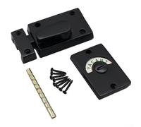 Verrou de clignotant noir, verrou de confidentialité rouge et vert, serrure de porte de toilette WC, serrure avec kit de vis d'installation pour toilettes, salle de bain, bar, école, bureau