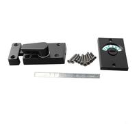 Verrou de confidentialité noir pour porte de toilettes et de salle de bain, design en alliage de zinc pour les endroits moyens et haut de gamme