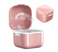 Verrou de coupe de prothèse - Étui de nettoyage de prothèse, support multifonctionnel | Boîte de nettoyage de stockage d'appareils orthodontiques invisibles avec conception de scar