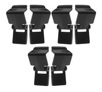 Verrou de Couvercle pour Terrarium à Reptiles Anti-évasion 6 Pièces Noir | Abs, Lot de Clips pour Couvercle, Usage en Enclos Sécurisés, Format Pratique pour Aquarium et Bac à Tortue