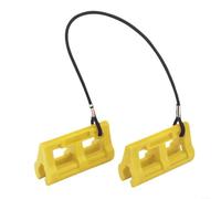 Verrou de direction hydraulique pour moteur hors-bord de 10,2 cm avec protection transversale et arbre (jaune)