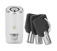 Verrou de distributeur automatique à clés identiques - Serrure à came tubulaire robuste, sécurité chromée | pour machines à goûter, ensemble sécurisé à clé identique, kit de rechange, noyau haute